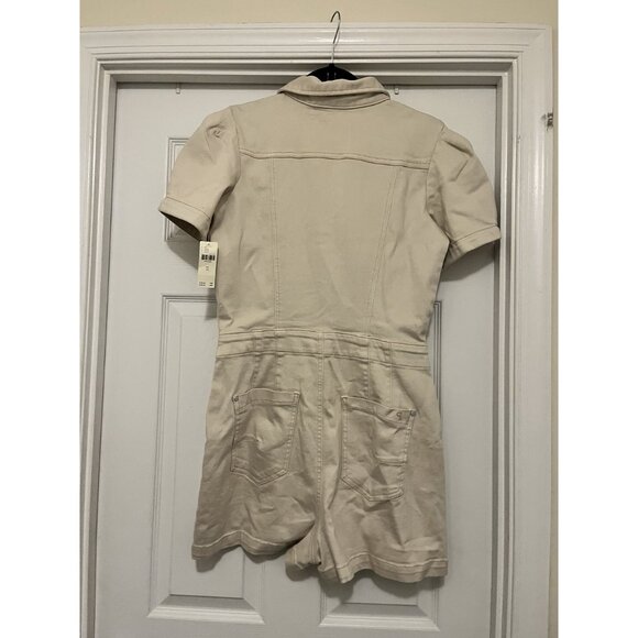 Anthropologie Women's The Kit Utility Romper‎ by Pilcro in Tan Size 10 - Picture 7 of 8